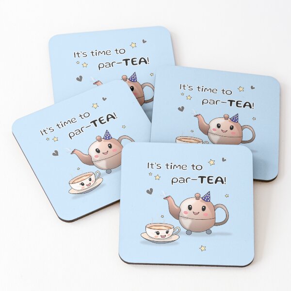 Item preview, It's time to par-TEA! cute tea party designed and sold by HajnalkArt.