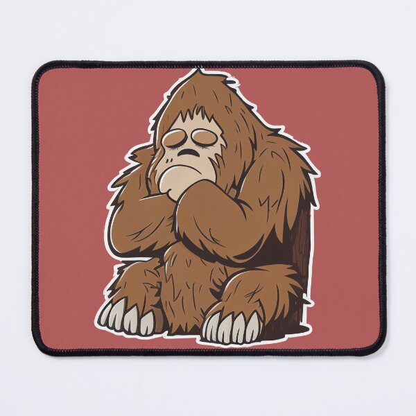 Item preview, Tired Bigfoot Sticker designed and sold by TheLazyCryptid.