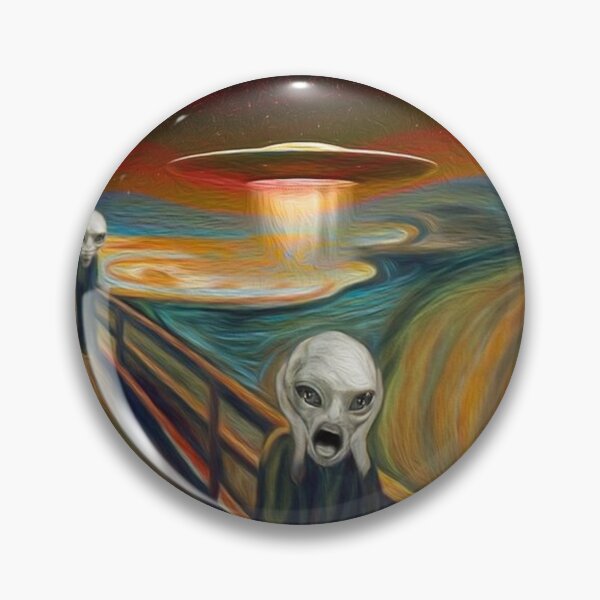 Item preview, alien ufo  the scream edvard munch designed and sold by polich.