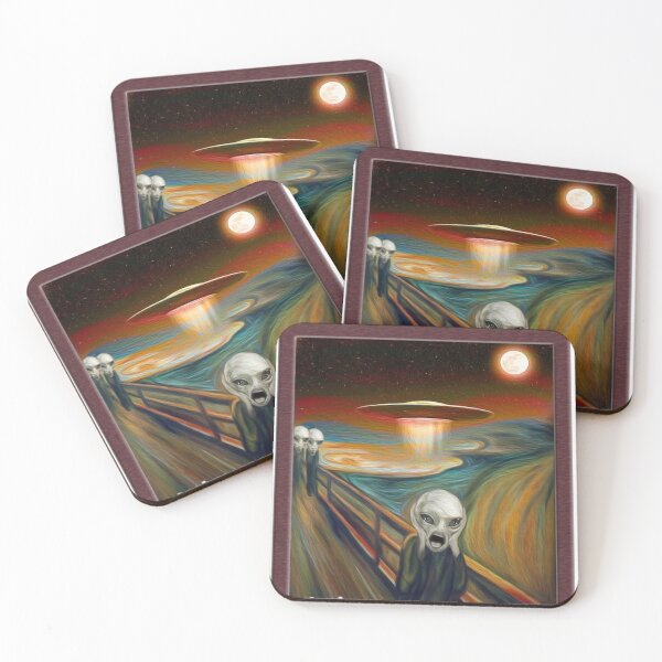 Item preview, alien ufo  the scream edvard munch designed and sold by polich.