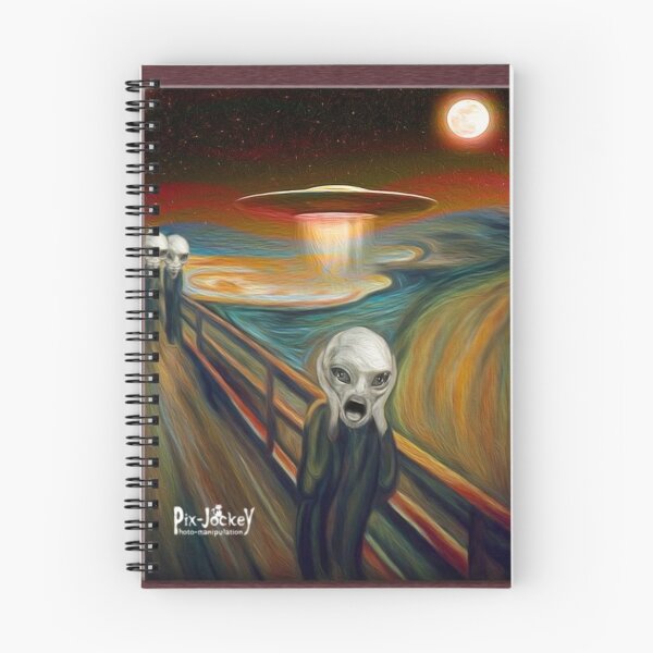 Artikelvorschau, alien ufo der schrei edvard munch entworfen und verkauft von polich.