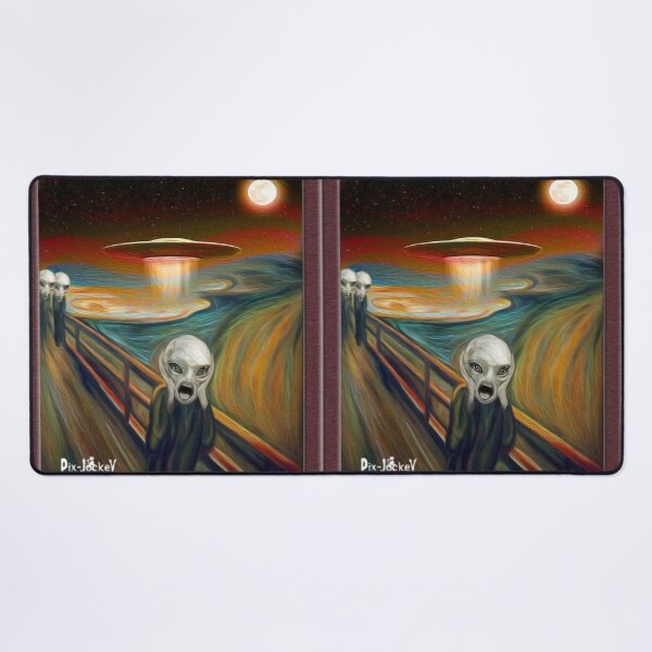 Artikel-Vorschau von alien ufo der schrei edvard munch, designt und verkauft von polich.