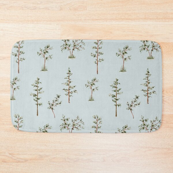 Item preview, Forest Seamless Pattern on Sage Green designed and sold by Nature Hues.