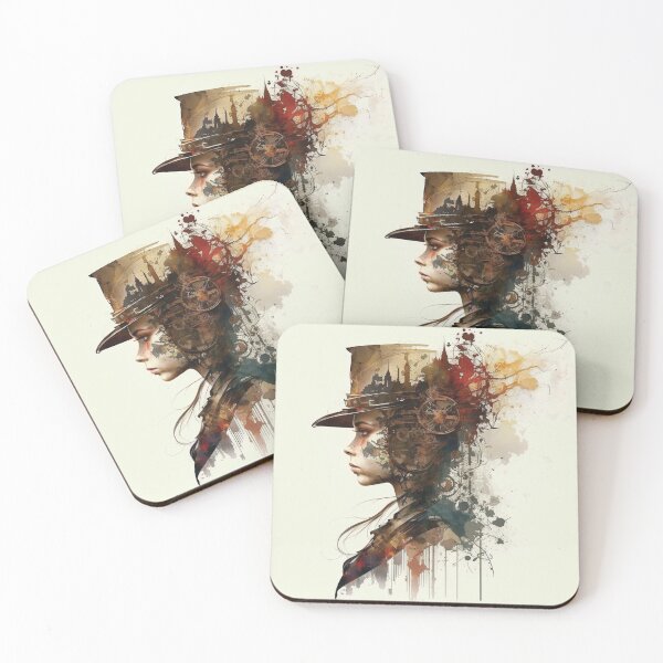 Item preview, Steampunk Portraits, Silhouettes of the Machine #12 designed and sold by MindAsylum.
