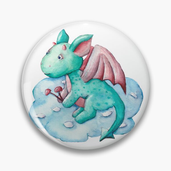 Item preview, Dragon Sticker Blue Dragon on a cloud sticker Laptop Sticker designed and sold by PrintNTeeCo.
