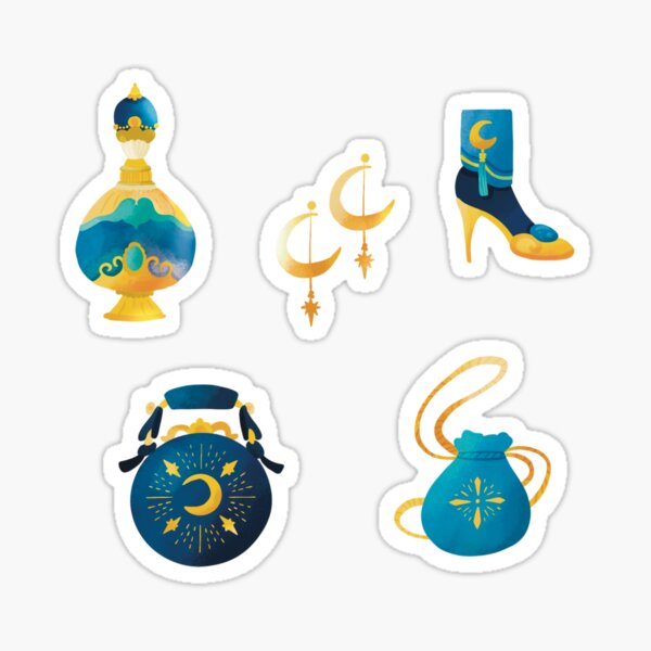 Witchy Stickers Set Collection Of Wiccan Witchcraft Magical Items