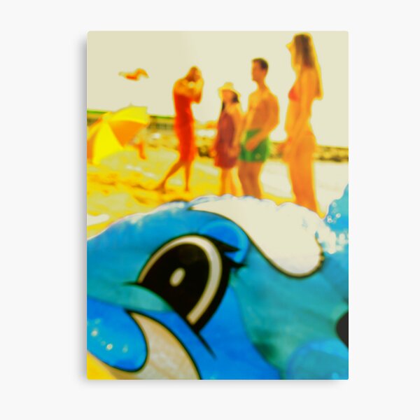 The Beached Dolfin Metal Print