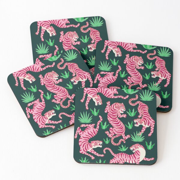 Item preview, Cyberpunk Pink Tigers designed and sold by Corinne Alexa Jackson.