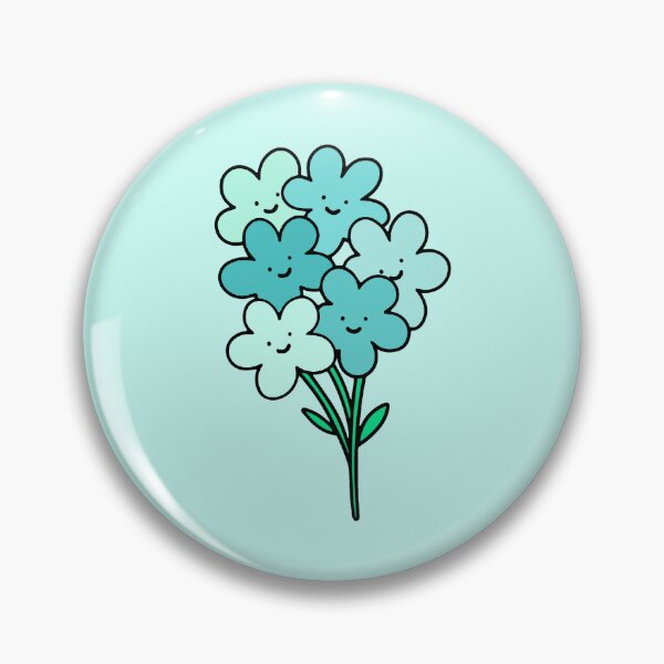 Item preview, Blue Smiley Flowers designed and sold by everything4eva.