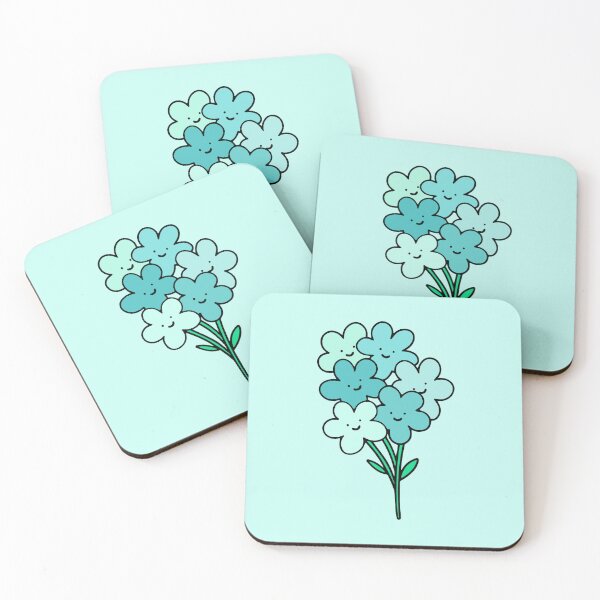 Item preview, Blue Smiley Flowers designed and sold by everything4eva.
