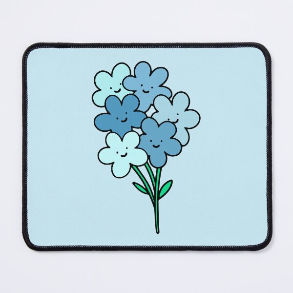 Item preview, Blue Smiley Flowers designed and sold by everything4eva.