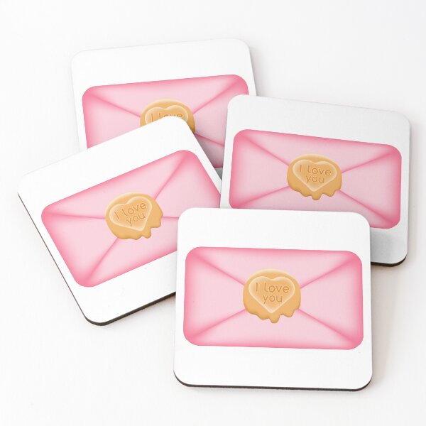 Item preview, Send your love with a heartfelt touch - a pink postal envelope featuring a heart-shaped stamp. designed and sold by Mallva.