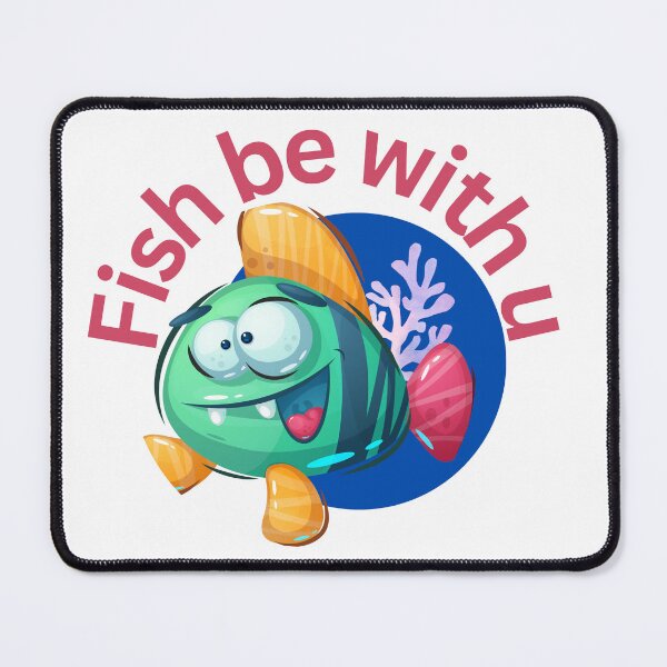 Item preview, Funny  Fish be with you  designed and sold by amy_prints.