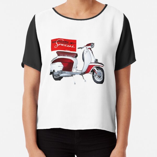 Vespa Legends Ride a Vespa White t shirt Black distressed text