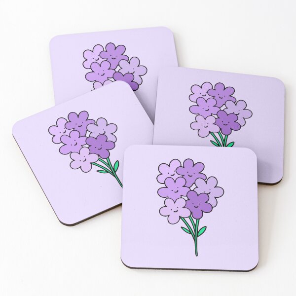 Item preview, Purple Smiley Flowers designed and sold by everything4eva.