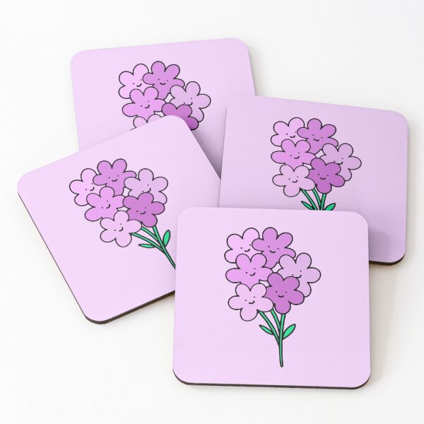 Item preview, Purple Smiley Flowers designed and sold by everything4eva.
