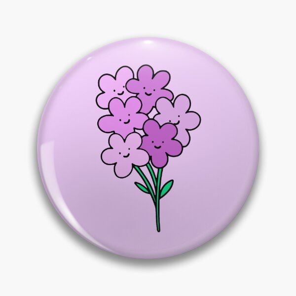 Item preview, Purple Smiley Flowers designed and sold by everything4eva.