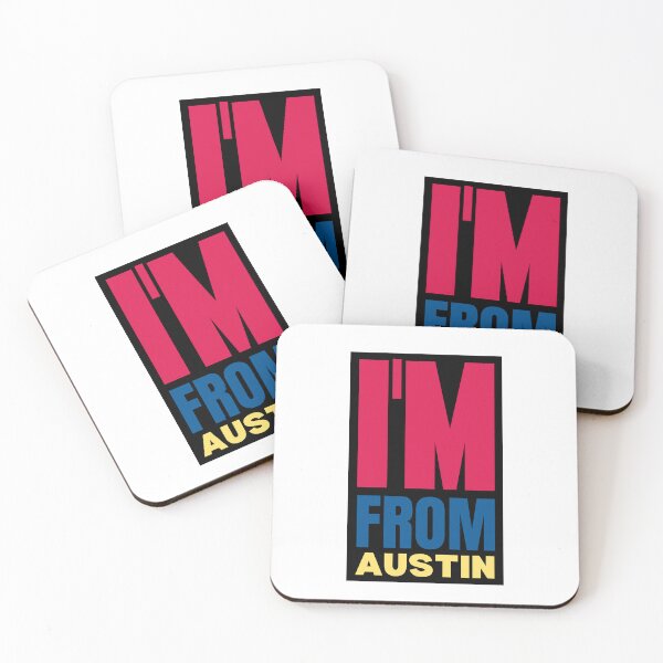 Item preview, I'm from Austin | Bold Red, Blue, Yellow Text design designed and sold by egilsee.