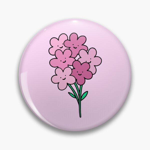 Item preview, Pink Smiley Flowers designed and sold by everything4eva.