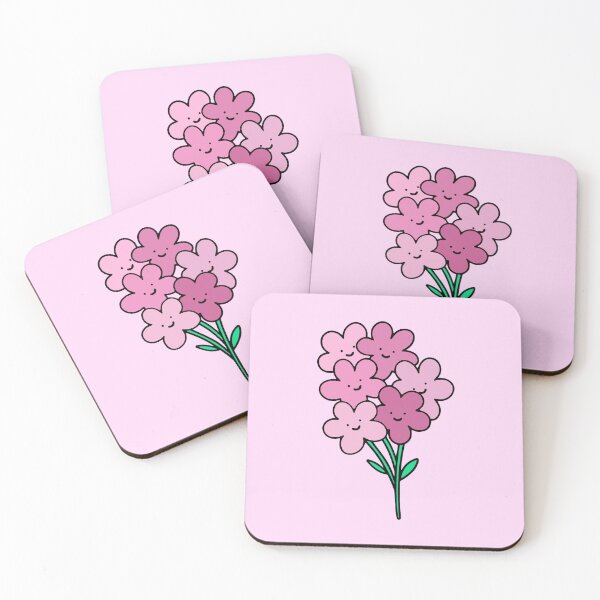 Item preview, Pink Smiley Flowers designed and sold by everything4eva.