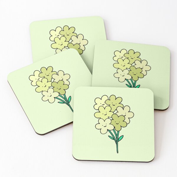 Item preview, Lime Green Smiley Flowers designed and sold by everything4eva.