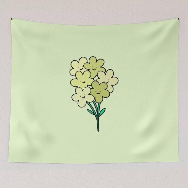 Item preview, Lime Green Smiley Flowers designed and sold by everything4eva.
