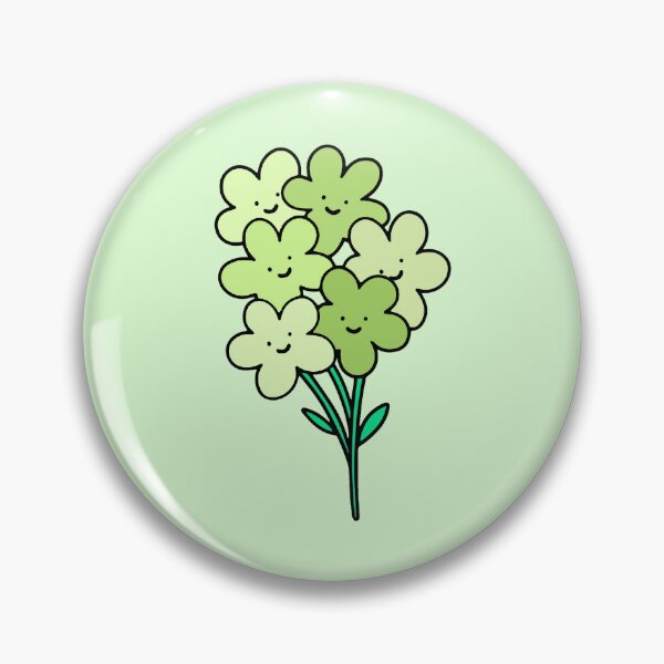 Item preview, Green Smiley Flowers designed and sold by everything4eva.