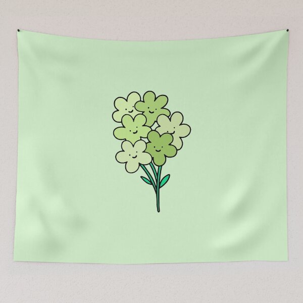 Item preview, Green Smiley Flowers designed and sold by everything4eva.