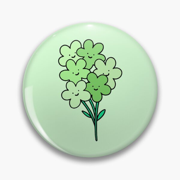 Item preview, Green Smiley Flowers designed and sold by everything4eva.