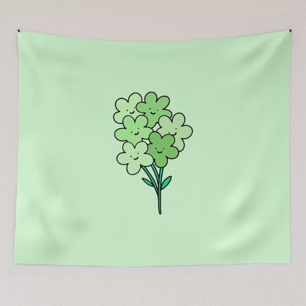 Item preview, Green Smiley Flowers designed and sold by everything4eva.