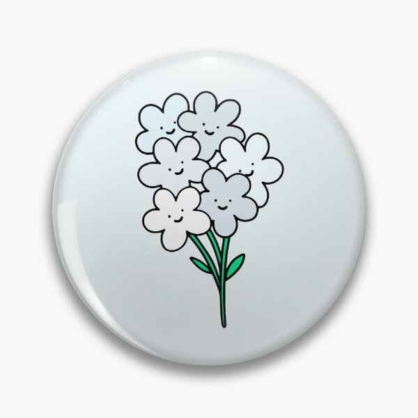 Item preview, White Smiley Flowers designed and sold by everything4eva.