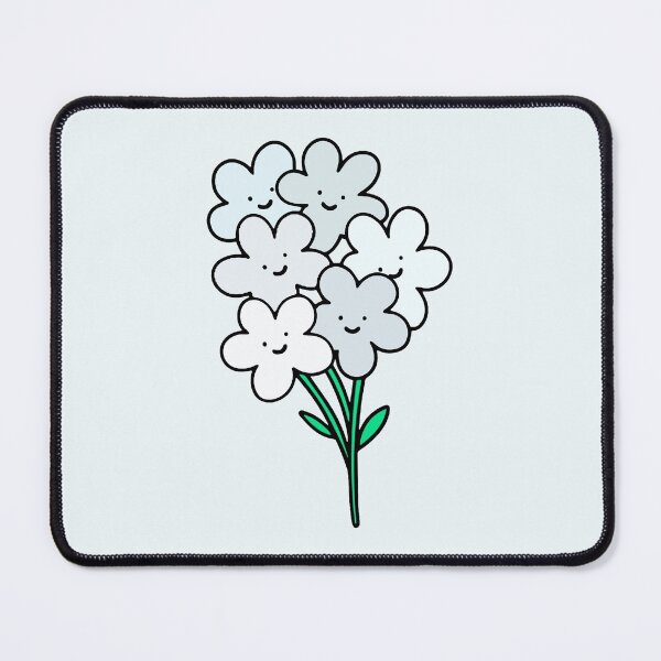 Item preview, White Smiley Flowers designed and sold by everything4eva.