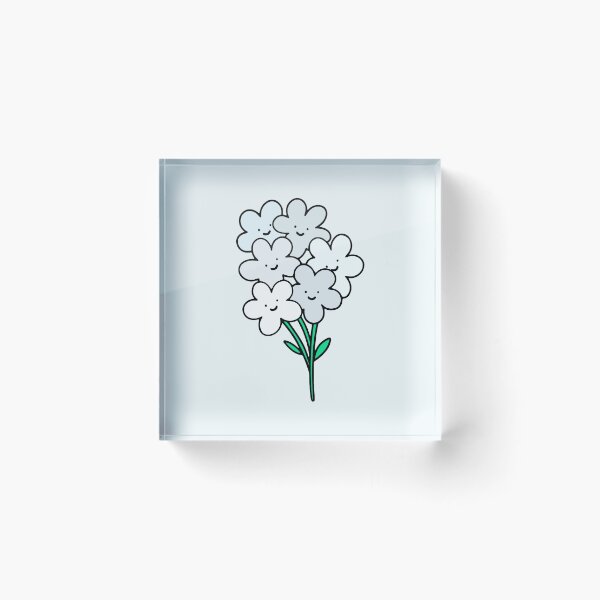 Item preview, White Smiley Flowers designed and sold by everything4eva.