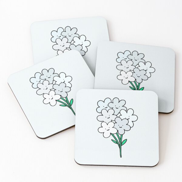Item preview, White Smiley Flowers designed and sold by everything4eva.
