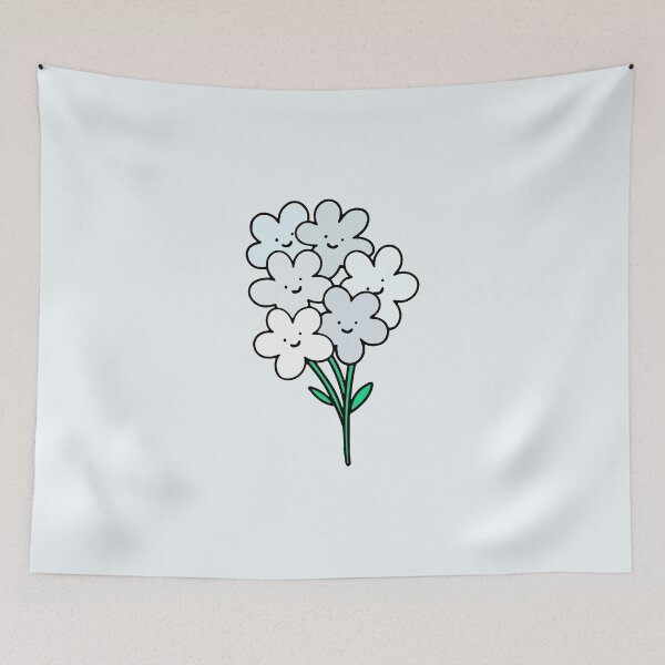 Item preview, White Smiley Flowers designed and sold by everything4eva.