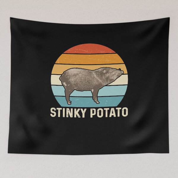 Item preview, Vintage Retro Javelina Wild Pig Stinky Potato Peccary Hunter designed and sold by StrongShirts.