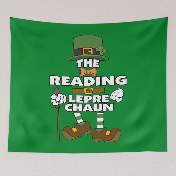 Artikelvorschau, The Reading Leprechaun St Patrick's Day Celebration Matching Outfits Group Attire entworfen und verkauft von onicon.