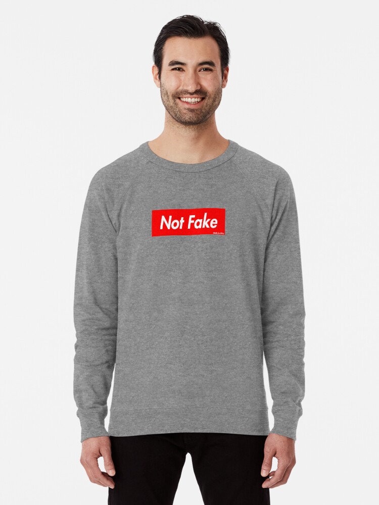 real supreme sweatshirt