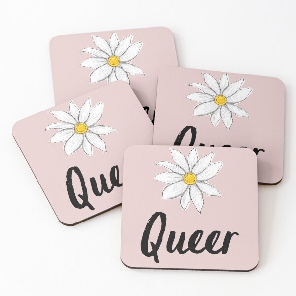 Item preview, floral queer pride week text based graphic print  designed and sold by aquinavortex.