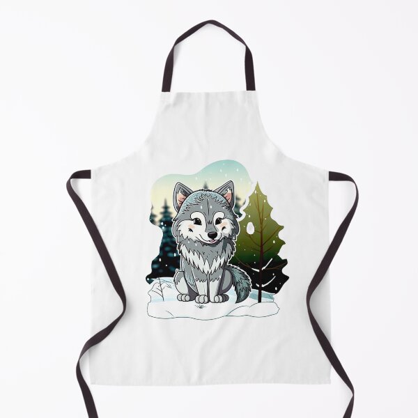 Item preview, Cute wolf in the snow designed and sold by theZandako.