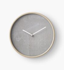 Hellgrauer Beton Uhr