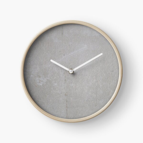 Light gray concrete Clock