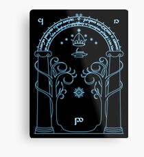 Gate to Moria Metal Print