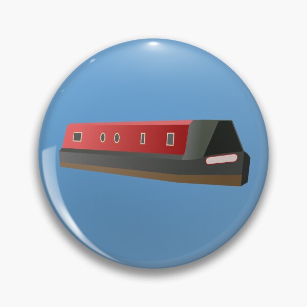 Item preview, Canal Long Boat Minimalist Illustration designed and sold by Cotswold Poster Co.
