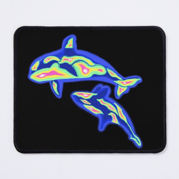 Item preview, Life is better with orcas, orca, killer whale cute heat map designed and sold by lucky-fern.