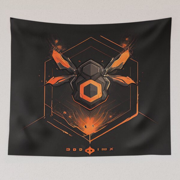 Item preview, The Mysterious Orange Hexagon Bug that Can Fly designed and sold by DaniFantasy.