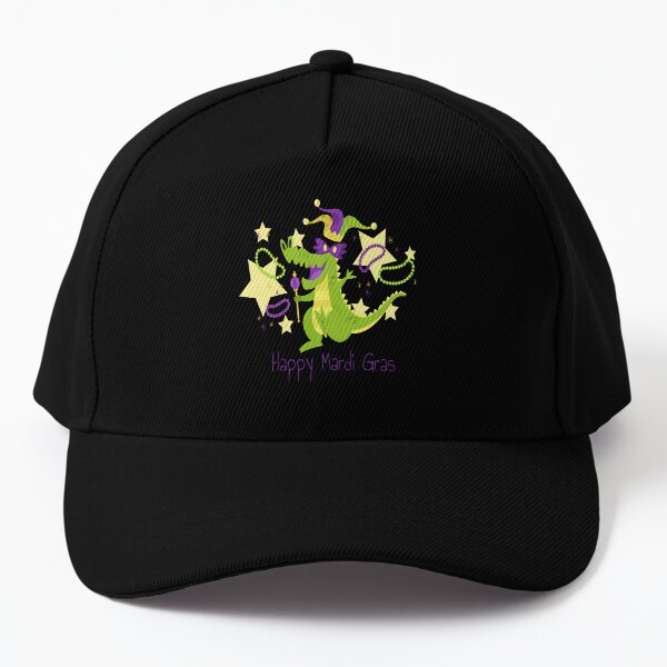 mardi gras baseball cap