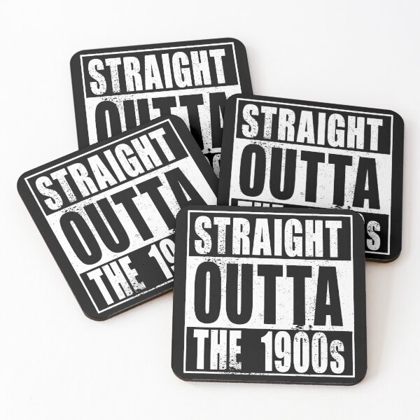 Item preview, Straight Outta The 1900s (white) designed and sold by SolidEarthArt.