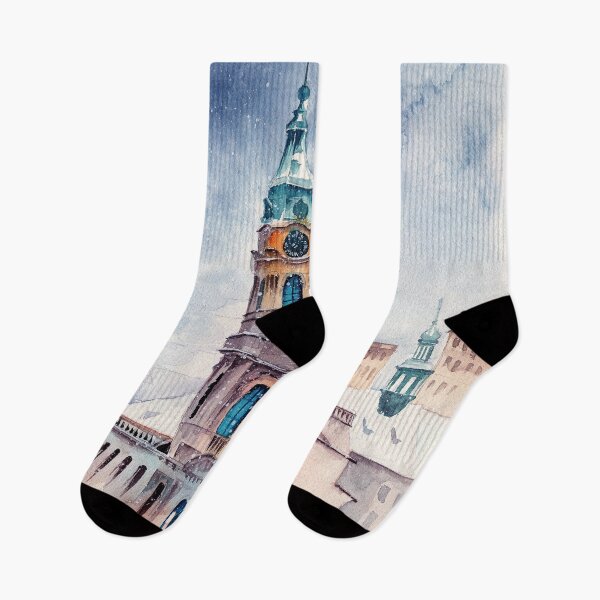 Item preview, Watercolor winter Prague designed and sold by MaryWatercolor.