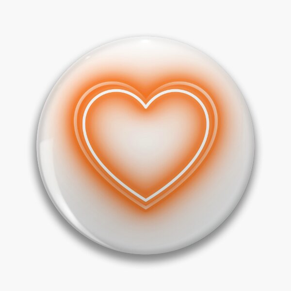 Item preview, Glowing Orange Heart designed and sold by CreativNode.